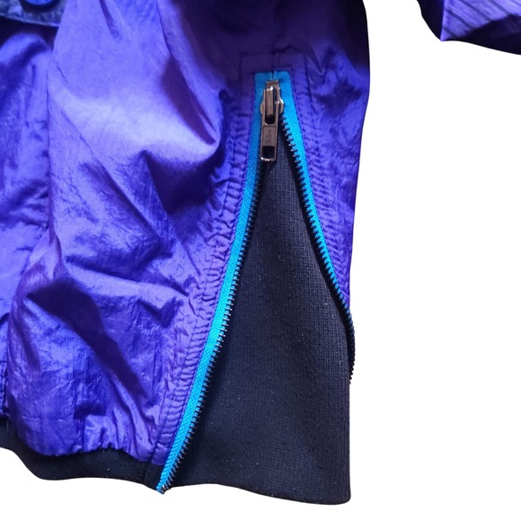 Kaelin Vintage Ski Women's Purple Striped Pullover Anorak Jacket Size 8 - Picture 9 of 9